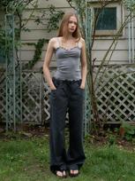 Heatherment Fairy Shirred Camisole (Charcoal) Charcoal/Os