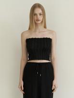 Kinder Baby Lace Frill Tube Top - Black Black/Free