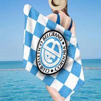 Atletico Belgrano Crest Microfiber Beach Towel, Lightweight And Quick-Dry, for Summer Travel, Beach Essential, Swimming Pool 70cmx140cm(27x55inch)