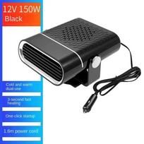 4 in 1 12/24V Car Heater Fan Car Car Windshield Fast Heating Defrost Defogger 360° Rotation Auto Heater for Interior Accessories 12V Black