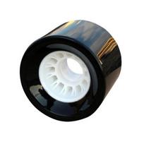 Longboard Cruiser Wheels 70x51mm PU Black Pro Skateboard Wheel Set High Elasticity for Skateboard Replacement Kit