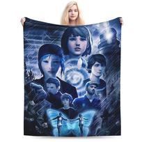 Life is Strange Soft Blanket Kids Adult Plush Throw Blanket Aesthetic Living Room Flannel Bedspread Sofa Bed Cover Size: 75*100cm, Weight: 230 GSM