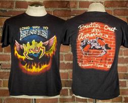 Vintage 1985 Helix Long Way To Heaven Concert T Shirt S