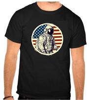 Nasa Astronaut Apollo Usa Space Logo Black Kids TShirt 1322 KidsHandmad S