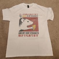 Cheese Weakness Strength Mouse Graphic TShirt S
