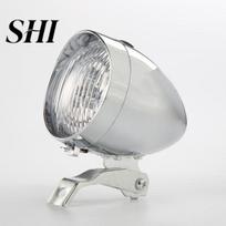 3 LED 2 režimai dviračio dviračio priekinio žibinto lempa Senovinis žibintuvėlis Priekinis žibintas sidabras
