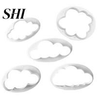 5Pcs Cloud Cake Cookie Biscuit Cutter Fondant Mold Decorating DIY Baking Tool 5pcs balta