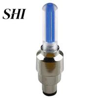 LED Tire Valve Light Multi-functional Automotive Trim High Quality Plastic Practical Cap for Bike Hobbies mėlyna