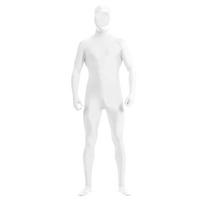 Zentai Suit Cosplay Leotard Full Bodysuits Green Screen Suit Halloween Costumes 150 balta