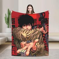 Yoichi Nagumo Sakamoto Days Antklodė Kokybiška Šilta Minkšta Lovos Patalynė Metima Žiema Lėktuvo Kelionė Sofa Kėdė Madingas Patalynės Užtiesalas 75X95CM