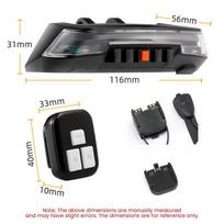 Bike Rear Light 18650 Build-in Rechargeable COB Cycling Rear Turn Signal Sensor Wireless Remote Control Bicycle Tail MTB Light
