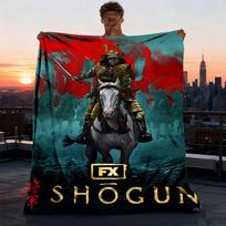 1 vnt. Shogun lauko personalizuotas flanelės pledas, minkštas, lengvas personalizuotas flanelės pledas, skaitmeninė spauda, 75X95CM