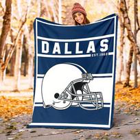 1 vnt. Dallas Cowboys pledas sofai-lovai Minkštas ir lengvas patalynė Idealiai tinka iškyloms, visų sezonų Kalėdų lauko dekoravimo priedai-c0803042 75X95CM
