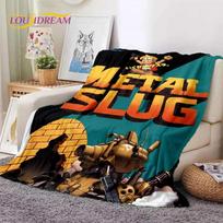 Metal Slug Klasikinis Retro Žaidimas Animacinis Minkštas Flanelinis Antklodė Lovoms Miegamajam Sofai Piknikui, Mesti Antklodė Uždangai Lauko Poilsiui 75X95CM