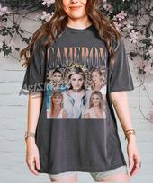 Cameron Diaz Retro Collage T-Shirt, Vintage 90s Style Graphic Tee S