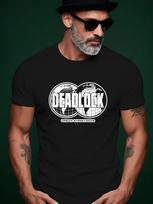 Y2K Style Deadlock Graphic - Casual Crew Neck T-shirt S įvairiaspalvis