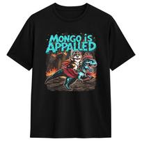 Unisexs Mongo Is Appalled Princess Cat Riding Dinosaur  T Shirts  Pure Cotton Clothes Novelty Short Sleeve Crew Neck Tees Printed S įvairiaspalvis