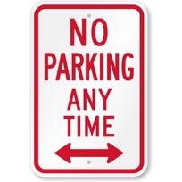 No Parking Any Time Weatherproof Aluminum Metal Sign 8x12 Inch Traffic Rule Wall Decor Holiday Gift