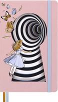 Moleskine x Alice in Wonderland Large Size x LEAL02QP060 Notebook, (13cm 21cm), Lined, Pink, rožinė