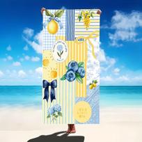 Summer Vibes Beach Towel Oversized Microfiber Extra Large Quick Dry Sand Free Bath Towel Swim Pool Blanket For Kids Adults 50x100cm