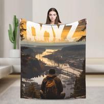 DayZ Shotting Game Fuzzy Blanket Zombie Attack Awesome Throw Blankets for Quilt 150*125cm Super Soft Size: 75*100cm, Weight: 230 GSM