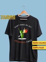 Funny Jalapeno Face Shirt, Spicy Pun Jalapeno Face Shirt, Funny Food Pun, Food Humour GifT shirt, Ultra Soft Premium Tee S