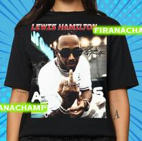 Limited Lewis Hamilton Meme Shirt, Middle Finger Graphic Tee, F1 Humor Gift for Racing Fans, MotorsporT shirt, Gift For Women and Man Unisex 3XL white
