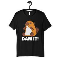 Dam It Shirt, Funny Beaver T-Shirt, Womens Tee, T-shirt, T-shirt, Tank Top, Kids Tee, Toddler Baby Clothing S