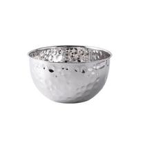 Stainless Steel Salad Plate Hammer Point Baking Mixing Cooking Bowl Durable Fruit Bowl  Bar 1.2L sidabras