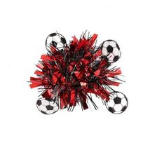 2PCS Iron Wire Cheer Squad Wrist Flower Vibrant Colors Soccer-Themed Party Garland  Venue Setup raudona