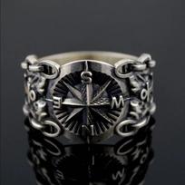 Vintage Northern Pirate Viking Compass Marine Ring Amulet Rings for Men Women Nordic Luxury Personality Jewelry Wholesale resizable