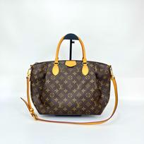 [Pre-Owned] Zipper Closure Logo Print Monogram Coated Canvas With Leather Trim Dumpling Bag - Excellent #6SX40Q ONE SIZE