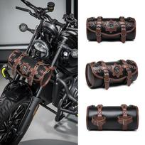 Motorcycle Handlebar Bag Waterproof Tool Pouch Harley Retro Bike Outdoor Riding Storage Accessory FBG351BK