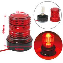 Waterproof LED Anchor Light Boat 12-24V Marine Boat Yacht Navigation Light All Round 360 Degree 3 Color Accessories Marine Light raudona