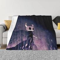 The Abyss Hollow Knight Blanket Flannel Autumn/Winter Portable Lightweight Throw Blankets for Home Office Bedspread Size: 75*100cm, Weight: 230 GSM
