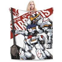 Gundam Plush Blankets Boy Girl Flannel Throw Blanket For Home Decor Soft Custom DIY Quality Bedspread Birthday Present Size: 75*100cm, Weight: 230 GSM