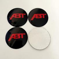 56mm Modifikuoti Automobilio Ratlankių Centriniai Emblemos Gaubteliai Lipdukai ABT Logotipui Golf Passat Jetta Touareg Tiguan Caddy Vento Bora mk6 A