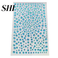 Face Rhinestone Stickers Faux Pearl Self Adhesive Anti-slip Festival Jewels Stick Eye Makeup on Concert Hair Body Decoration Charms Decor J
