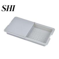 Vegetable Cutting Board 180 Degrees Rotation Double-sided Drain Hole Storage Tray Flip-top Chopping Block Food Grade 3 in 1 Versatile Kitchen Gadget pilka