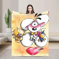 Mielos Diddl Antklodės Kokybiška Šilta Lovos Patalynė Apklotai Žiemai Vaikams Suaugusiems Svetainės Kėdės Sofos Lova Raštas Patalynė 75X95CM