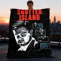 1 vnt. „Shutter Island“ lauko personalizuotas flanelinis pledas, minkštas, lengvas personalizuotas flanelinis pledas, skaitmeninė spauda, 75X95CM