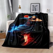 3D Animacinis Kuroko Krepšinio Anime Flanelinis pledas, Minkštas apklotas namams, miegamajam, lovai, sofai, kelionėms, vaiko dovana 75X95CM
