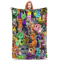 Sprunki Game Character Blankets  Soft Flannel Throws for Home Decor Travel Warm Bedding Custom Quality Bedspread Gift 75X95CM