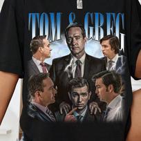 Limited Tom & Greg Vintage T-Shirt, Succession HBO Series Gift for Women and Men, Unisex Retro TV Show Fan Tee|............||| S
