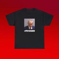 Donald Trump Mugshot Unisex Heavy Cotton Tee Inmate Booking Photo President Shirt Jail Political Gift Election 2024 S