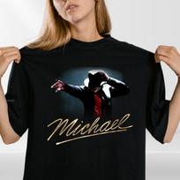 Michael Jackson T Shirt Moonwalk King Pop Dance Graphic Unisex Tee M įvairiaspalvis