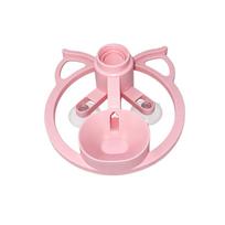 Splash-proof Pet Water Dispenser 2-in-1 Design Automatic Cat Feeder Cat Drinking Machine  For Pets rožinė