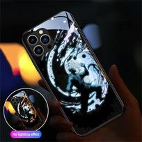 Eight Diagrams Voice Sensing LED Glowing Luminous Case for iPhone Samsung 【Style B】For Iphone 17e
