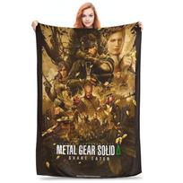 Metal Gear Solid Snake Game (1) Blanket Quality Super Soft Throw Blanket Winter Kids Outdoor Funny Bedspread Size: 75*100cm, Weight: 230 GSM