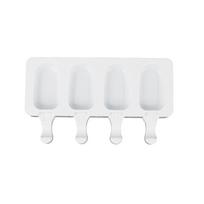 Silikoninė ledų forma Universali silikoninė forma Pasidaryk pats ledo kubelių dėklas Ledų formelė 215x127x21mm balta